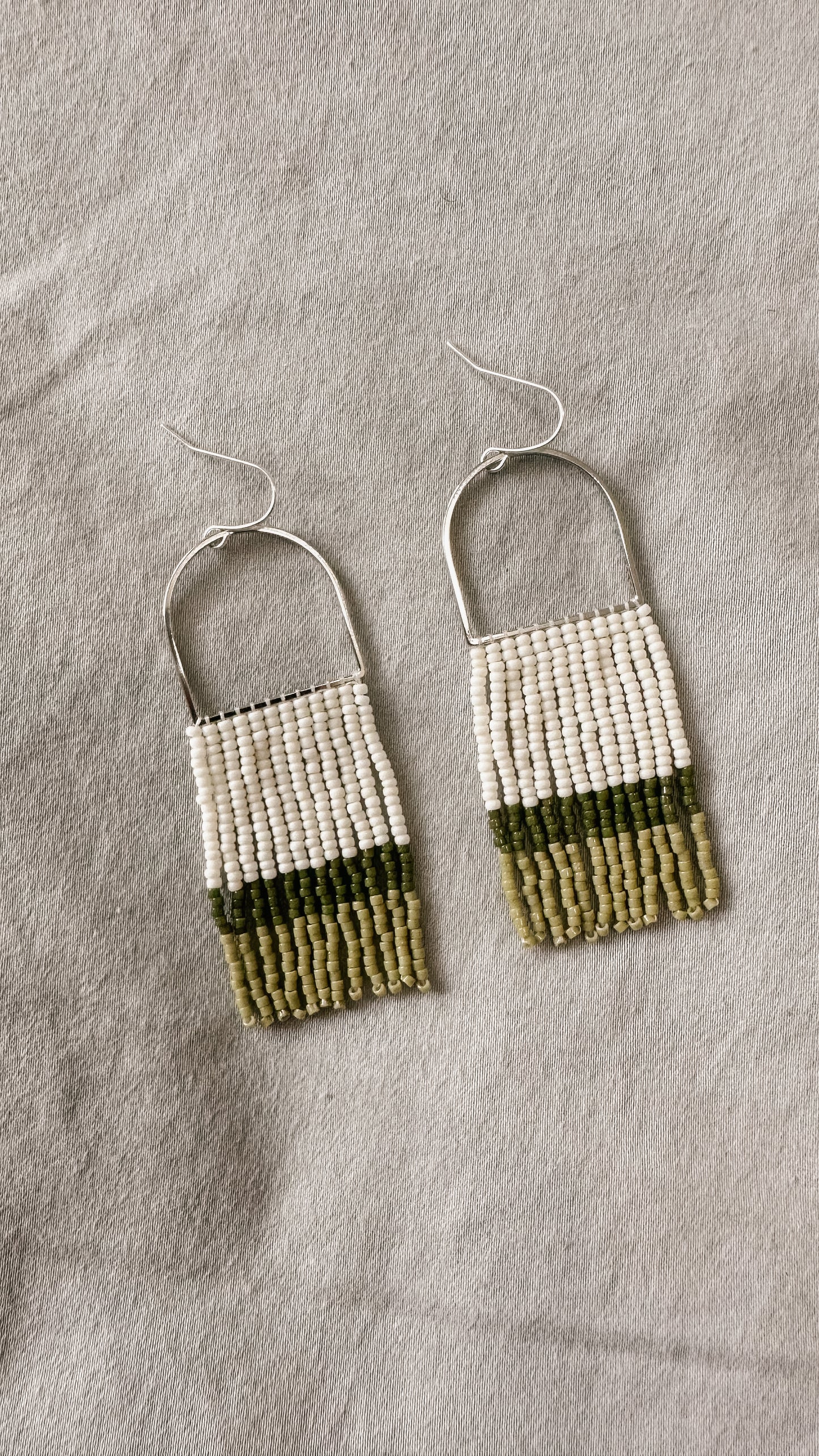 Green and white fringe