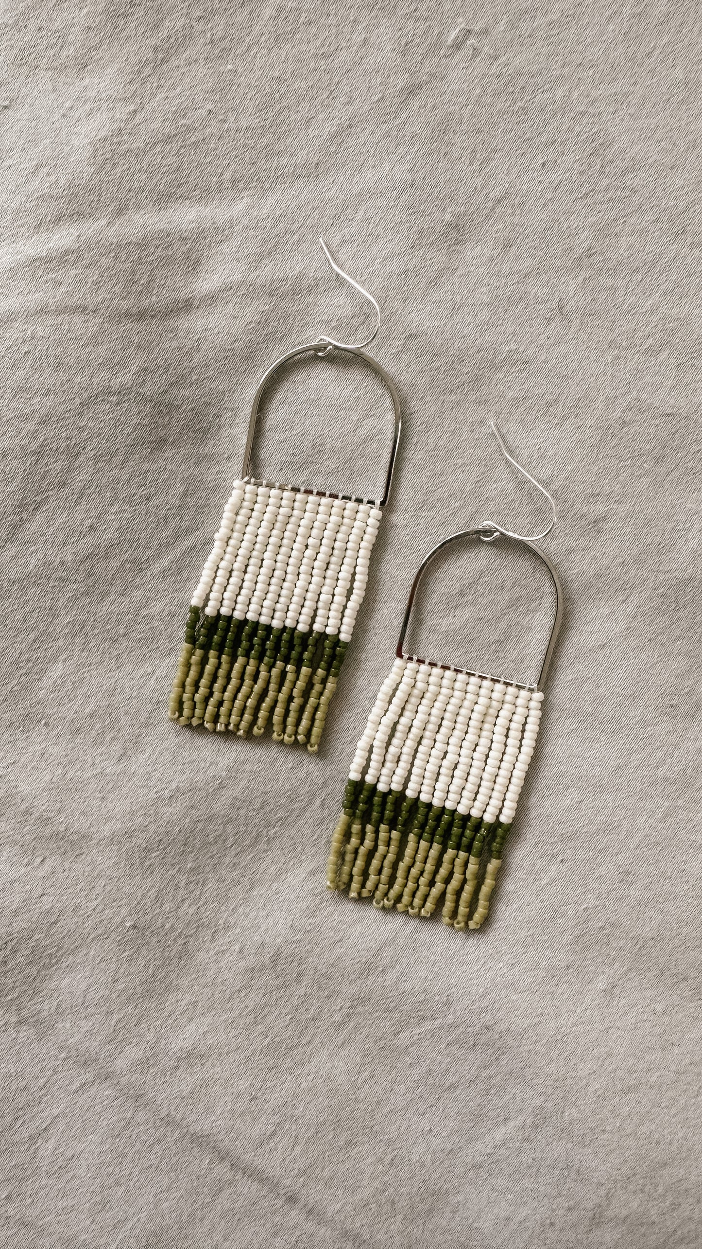Green and white fringe
