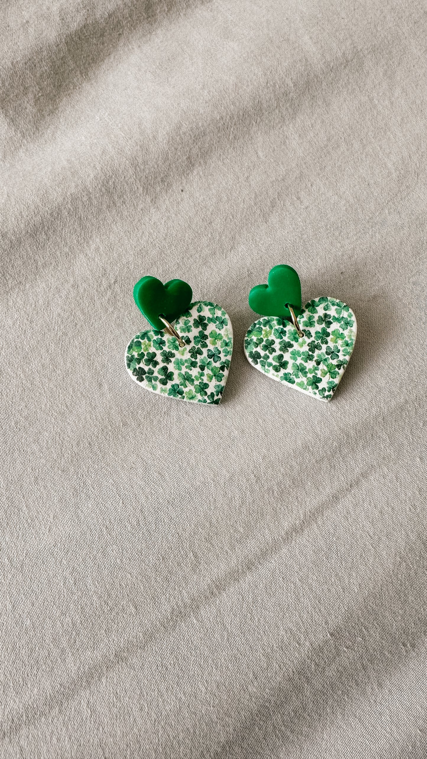 St. Patty heart dangle