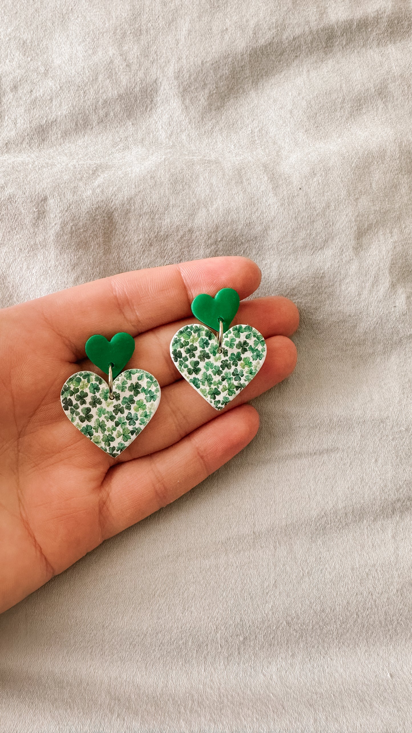 St. Patty heart dangle
