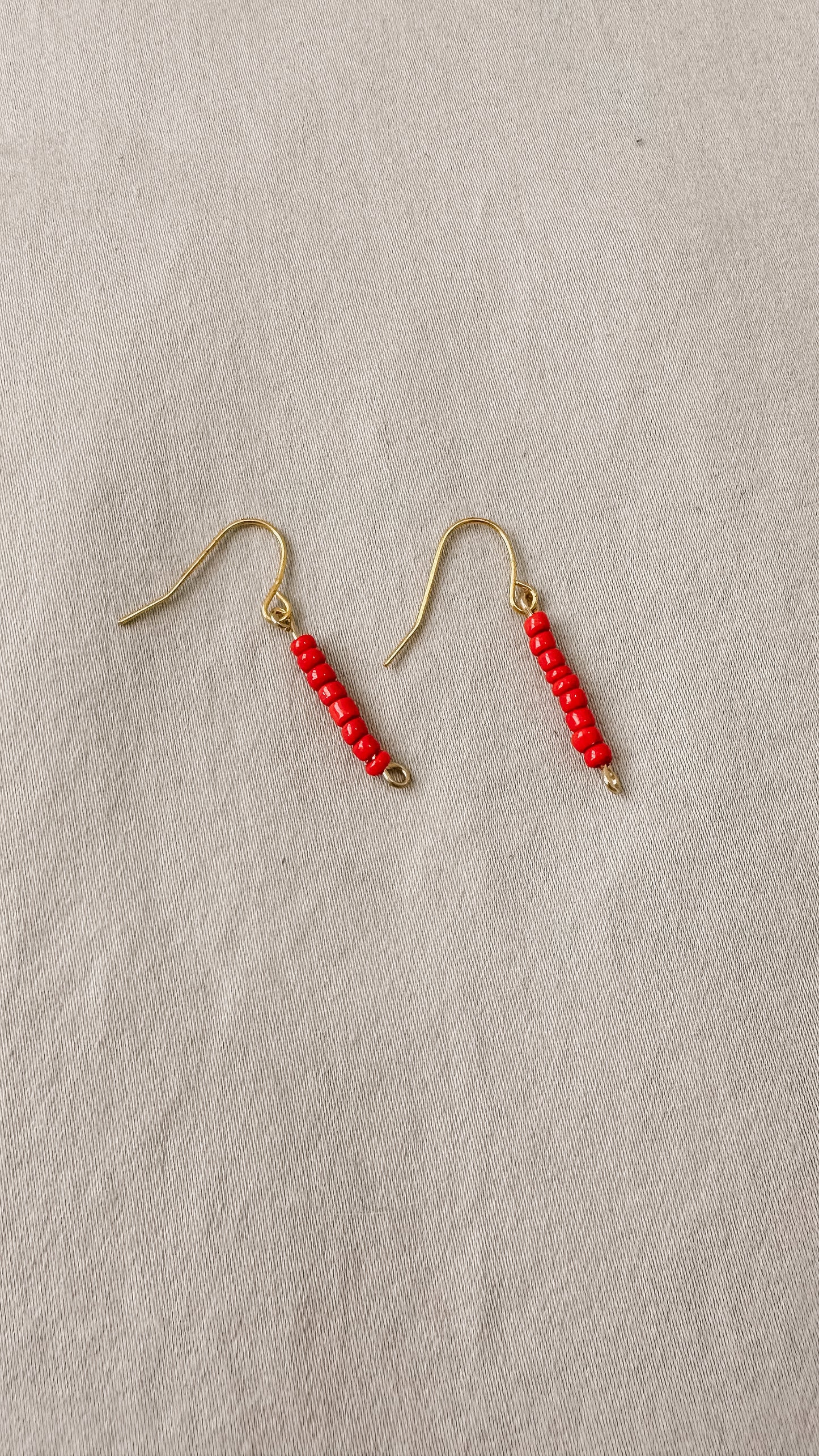 Red Beaded Dangle