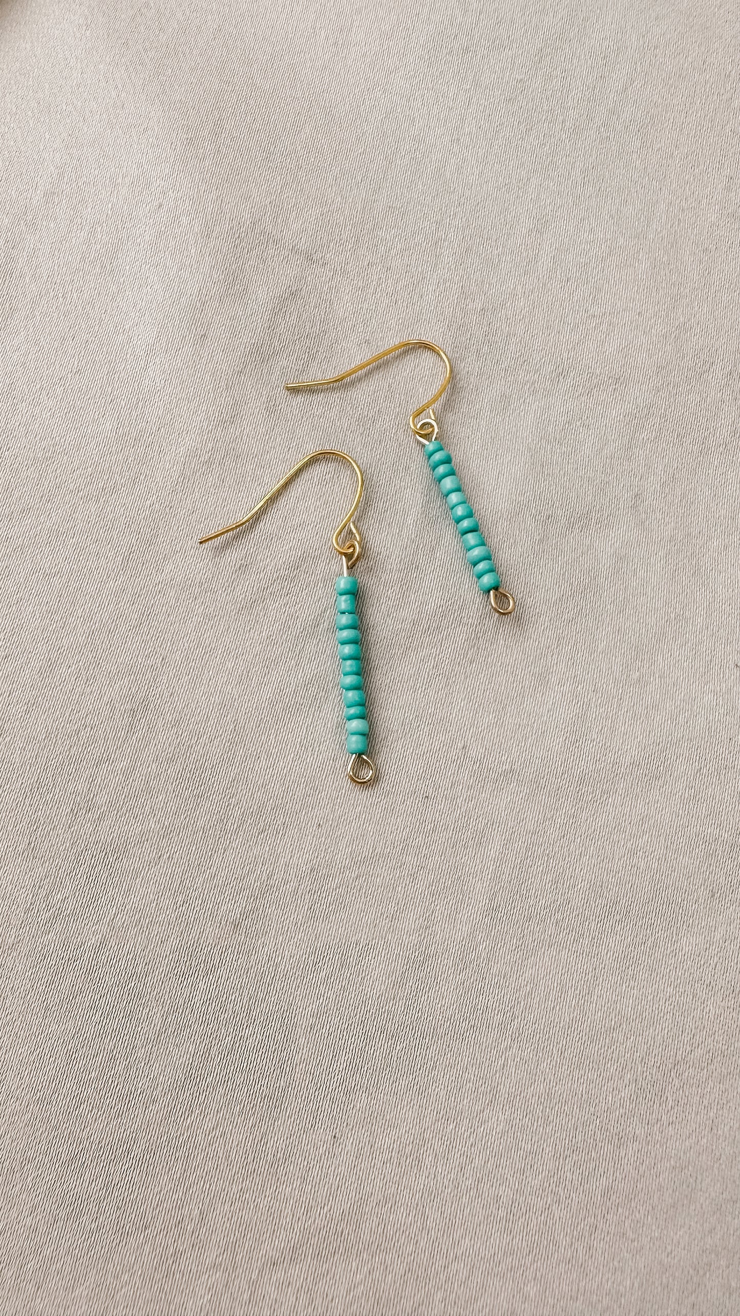 Mini Gold and Turquoise Dangle