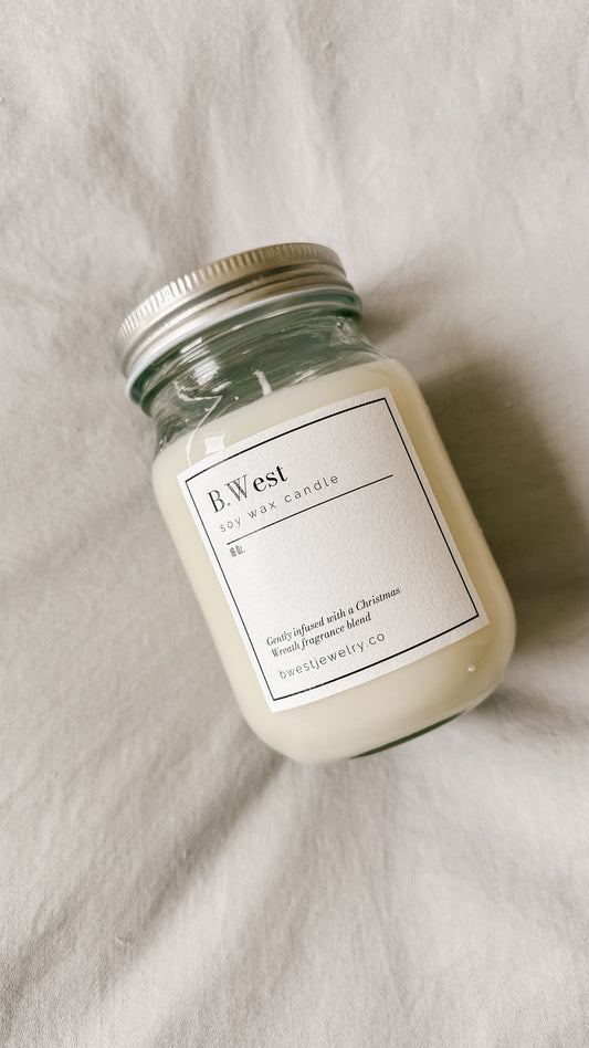 Christmas Wreath Candle