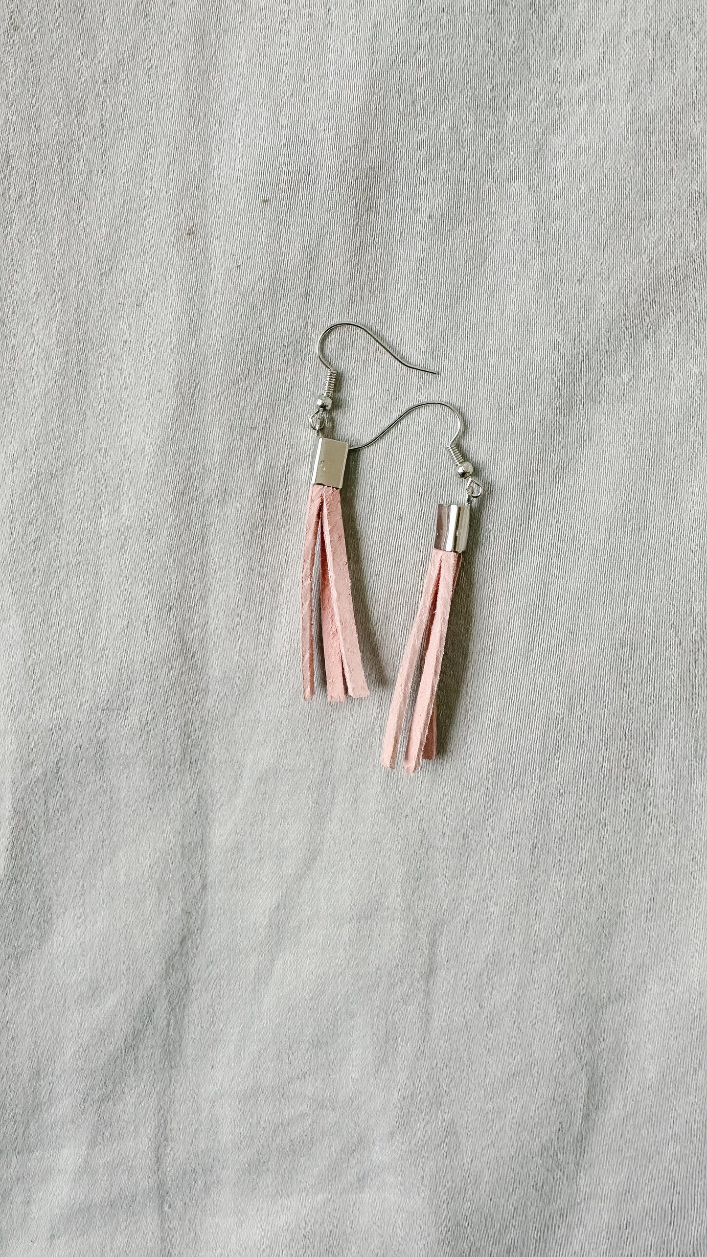 Mini Pink Leather Dangle