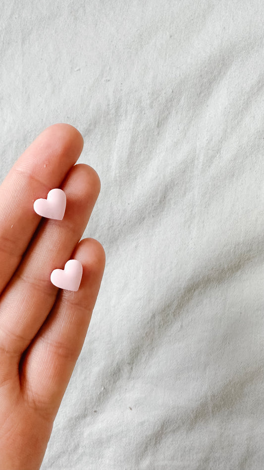 Pink Heart Stud